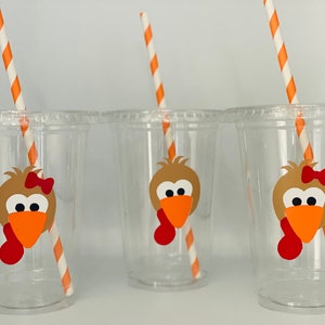 Thanksgiving party cups, Turkey Party Cups, Thanksgiving Kids Cups, Pilgrim Party Cups, Thanksgiving Party Supplies, Turkey Party Supplies