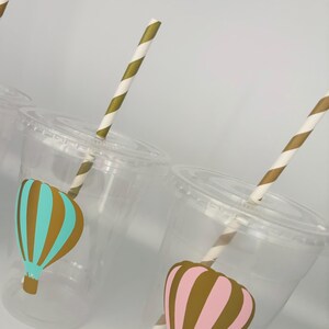 Hot Air Balloon Party Cups, up up and Away Baby Shower Cups, up up up ...