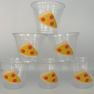 Pizza party Snack Cups, Chef Party Snack Cups, Pizza Birthday Party Snack Cups, Pizza Party Favors, Turtle Party Cups, Pizza party supplies