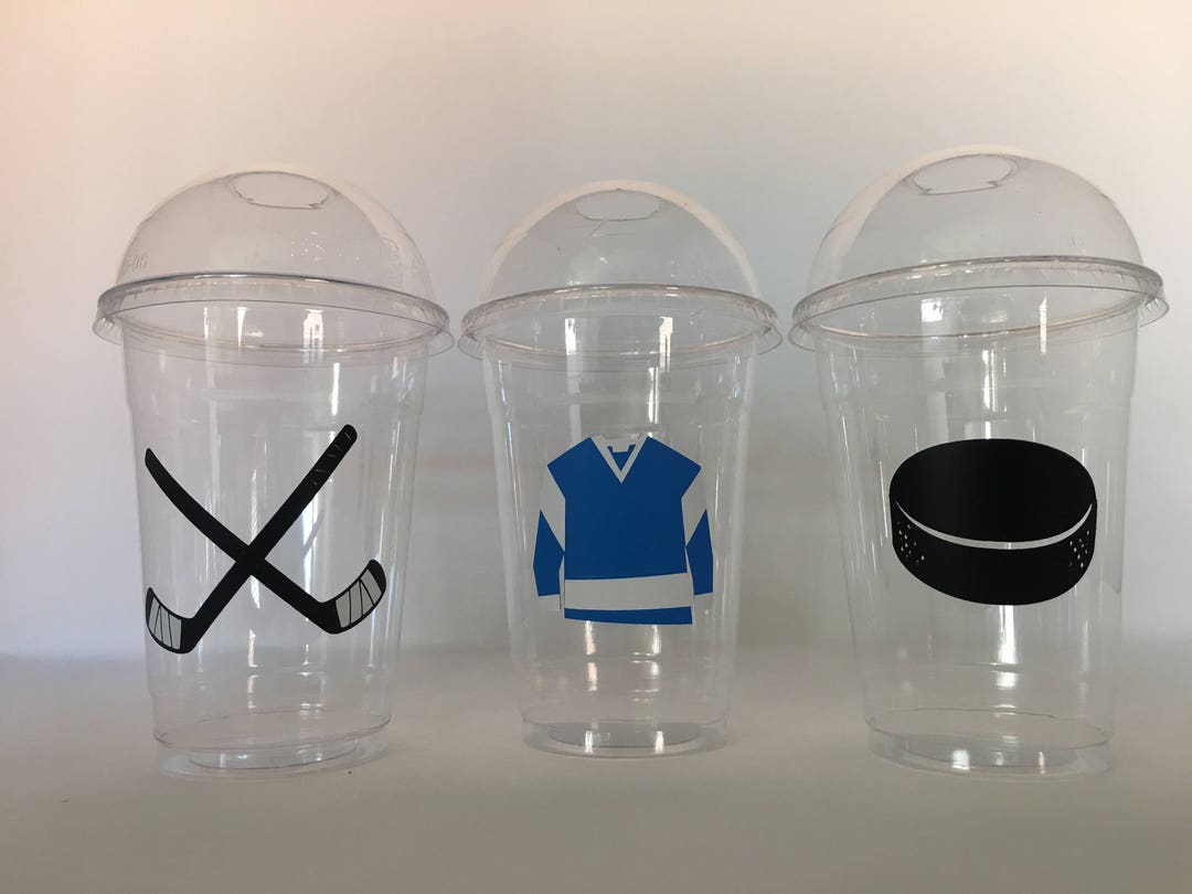 Hockey Party Cups, Hockey Birthday Party Cups, Hockey Baby Shower Cups, Hockey Party Favors