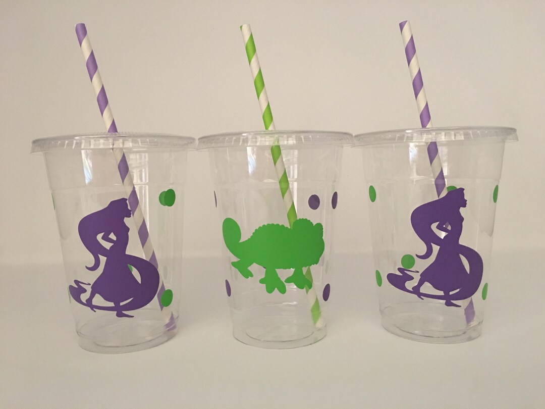 Tangled Party Cups, Rapunzel Party Cups, Tangled Birthday Party ...