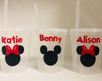 Minnie Mouse Party Cups, Minnie Mouse Party Favors, Mickey Mouse Party Cups, Mickey Mouse Party Favors, Red Minnie Party, Pink Minnie Party