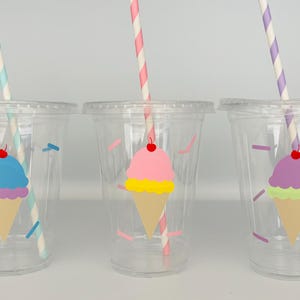 Ice cream party cups, Ice Cream Birthday Party, Ice Cream supplies, Disposable Party Cups, Ice Cream Baby Shower, Ice Cream Party Favors,