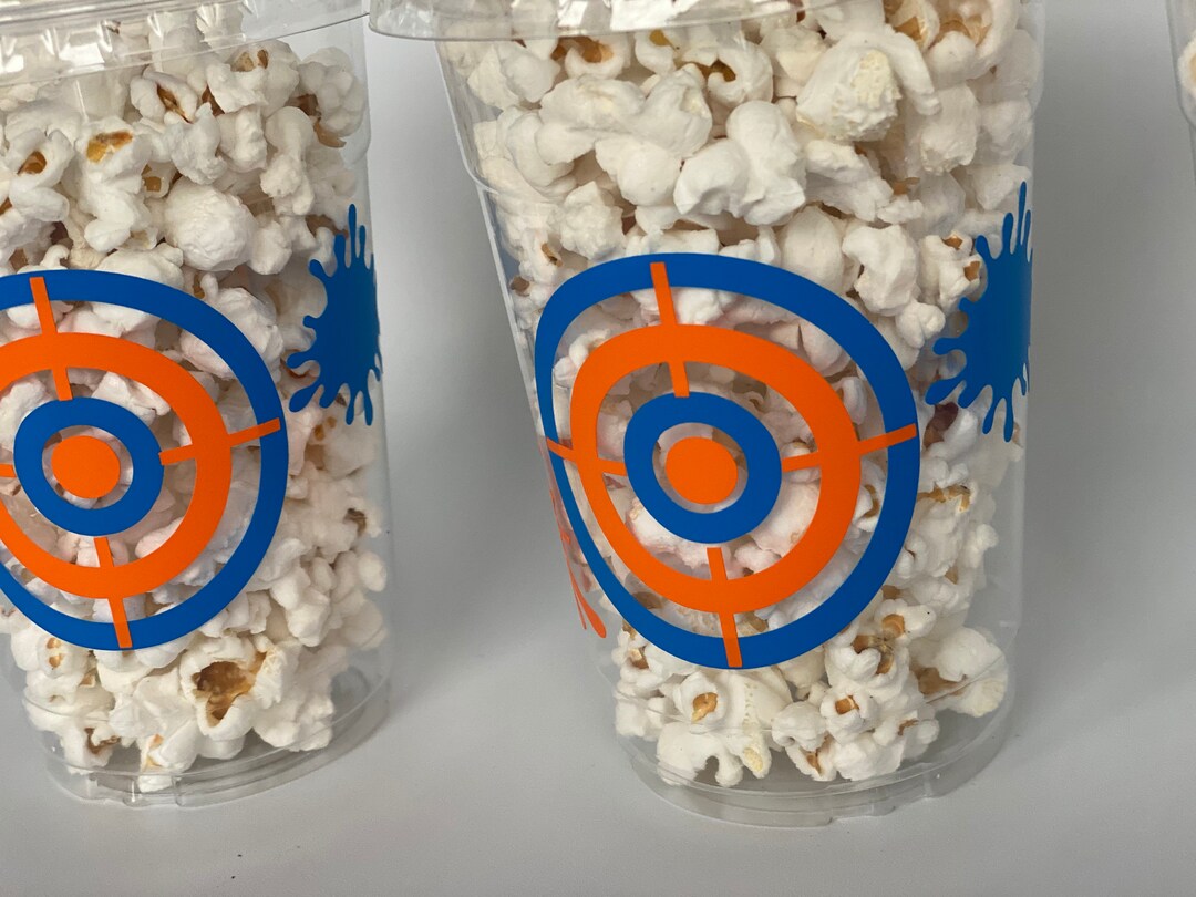 Dart Party Cups, Paintball Birthday Party Favors, Target Party, Gun