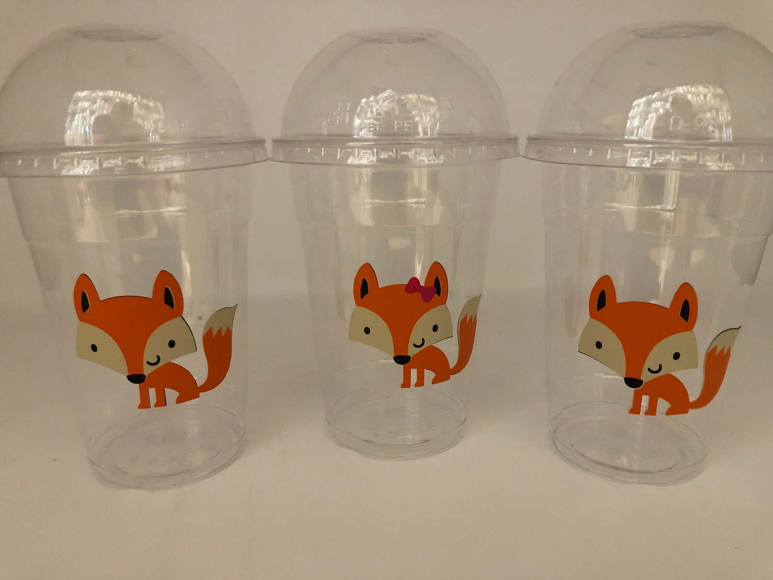 Fox Party Cups Fox Birthday Party Woodland Party Woodland - Etsy