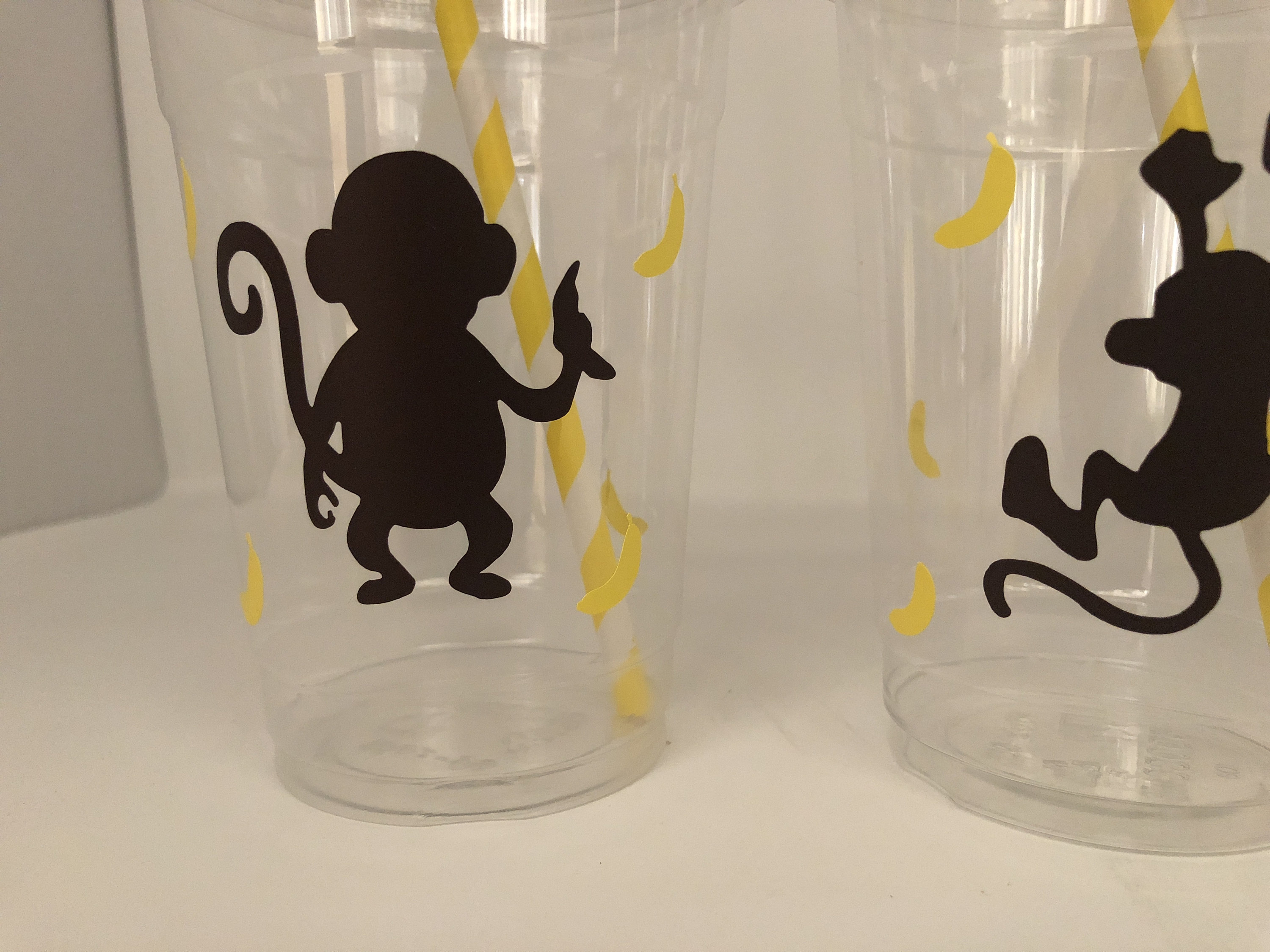 Monkey Party Cups Monkey Birthday Party Cups Monkey Baby - Etsy