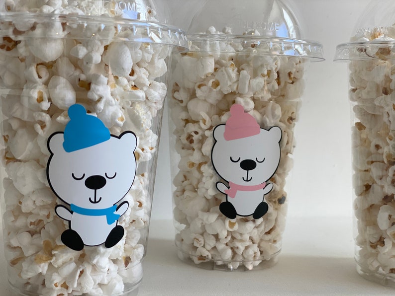 Polar Bear Party Cups Polar Bear Birthday Party Polar Bear Etsy