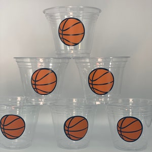 Basketball Party Cups, Basketball Birthday Party, Basketball party supplies, Basketball tableware, Basketball team party, Sports Party Cups