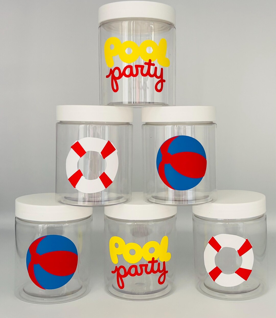 Pool Party Favors, Swimming Party Cups, Summer Party Containers , Pool ...