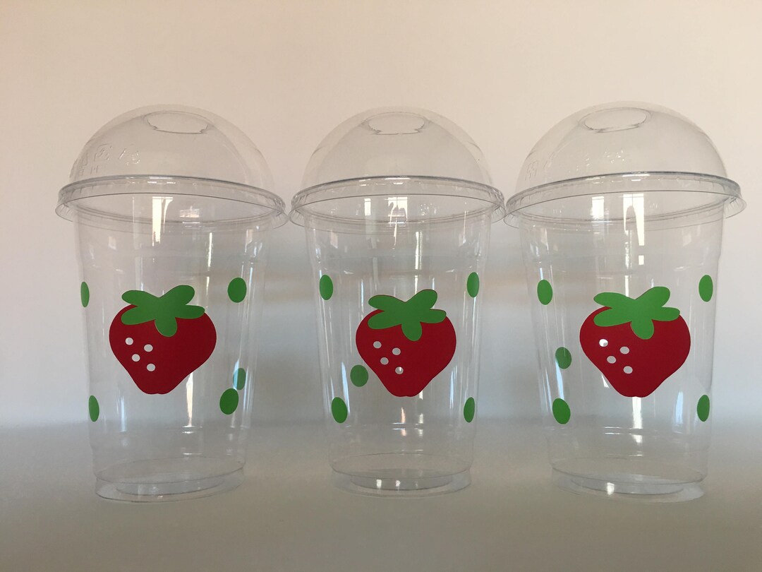 Strawberry Party Cups Strawberry Birthday Party Cups - Etsy