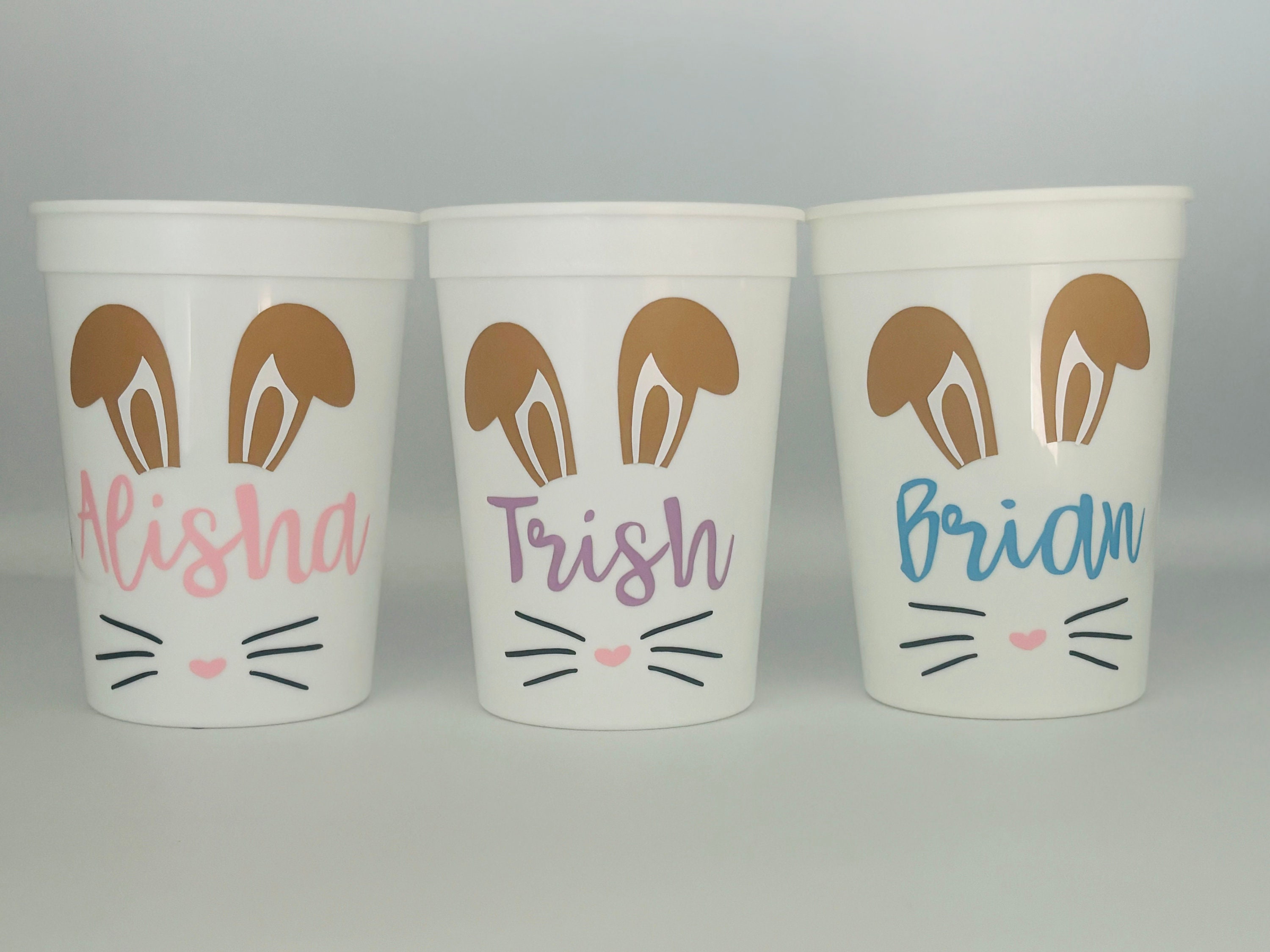 Easter Party Cups, Bunny Party Cups, Easter Bunny Party, Egg hunt, Easter Party Supplies, Bunny birthday Party, Bunny Party Favors