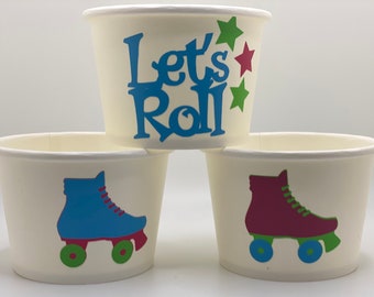 Roller skating Party Cups, Skate Party Cups, Skating Party Cups,Roller Skating Birthday Party Cups,Skating Party Favors,Skating Party Supply