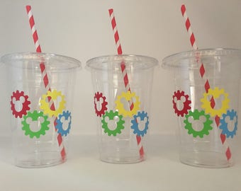 Mickey Mouse Clubhouse party cups, Mickey Mouse party, Mickey and Minnie Party,Mickey Mouse Birthday,Party Supplies,Baby Shower,Disposable