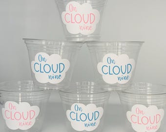 On Cloud Nine Party, On Cloud Nine Baby Shower, Arriving Soon, Baby Shower Favors, On Cloud Nine Bridal Shower, Floating, Disposable