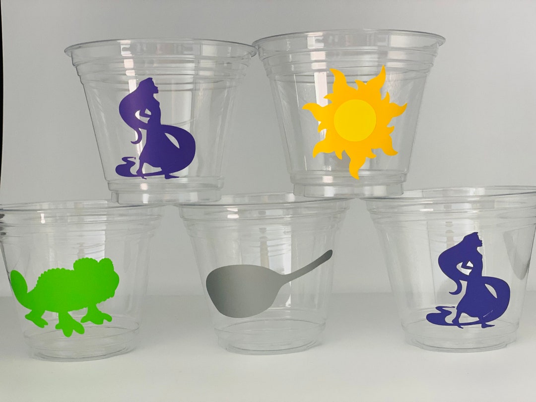 Tangled Party Snack Cups, Rapunzel Party Snack Cups, Tangled Birthday ...