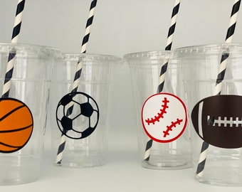 Sport party cups, basketball party, Sports Baby Shower cups, Sports Party Favors Cups, Sport party supplies,Sports Party favor, Disposable