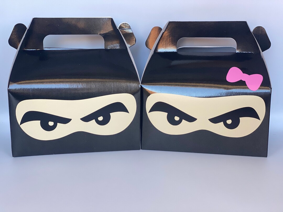 Ninja Party Favor Boxes, Ninja Birthday Party Favors, Ninja Party