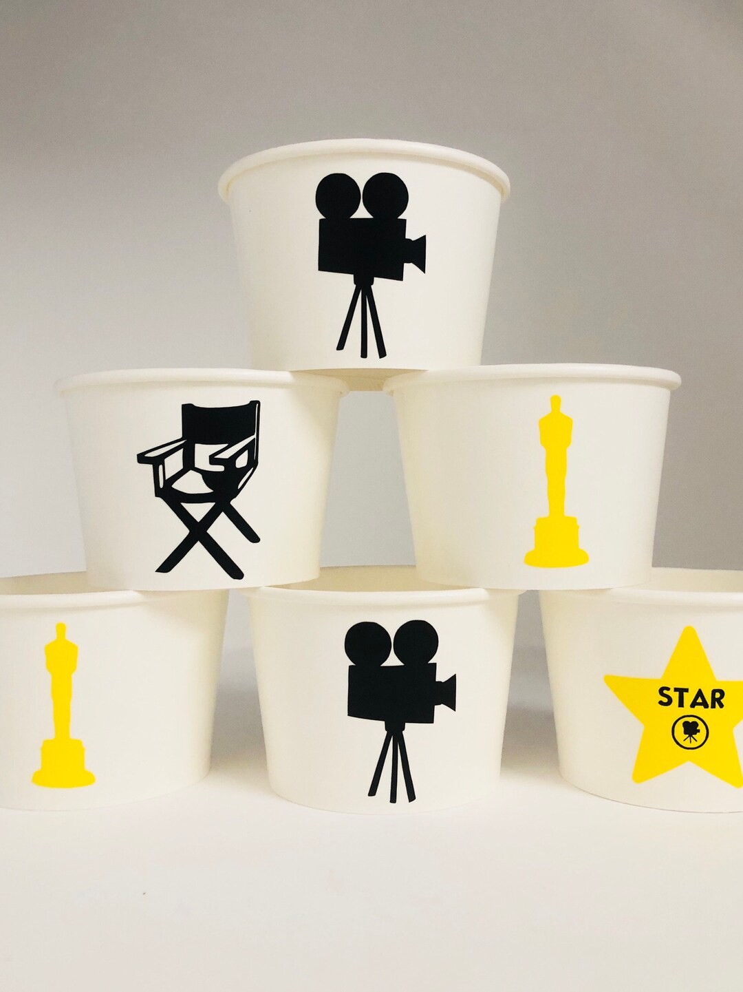 Movie Party Snack Cups, Cinema Party Snack Cups, Film Party Cups, Movie ...