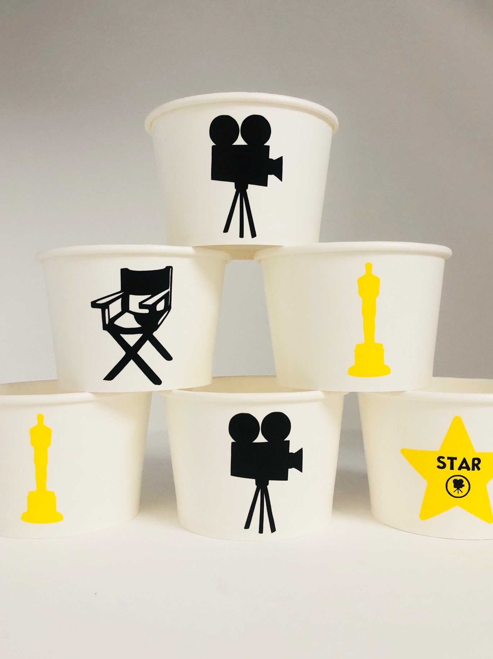Movie Party Snack Cups Cinema Party Snack Cups Film Party Etsy
