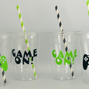 Video Game Party Cups, Gaming Party, Gamer Party Cups, Video Game Birthday Party, Gaming Birthday Party, Gaming Truck Party, Party Supplies