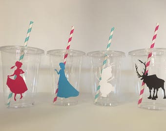 Frozen party cups, Frozen Birthday Party Cups, Elsa Party Cups, Anna Party Cups, Olaf Party,Frozen Party favor, Frozen Supplies, Disposable