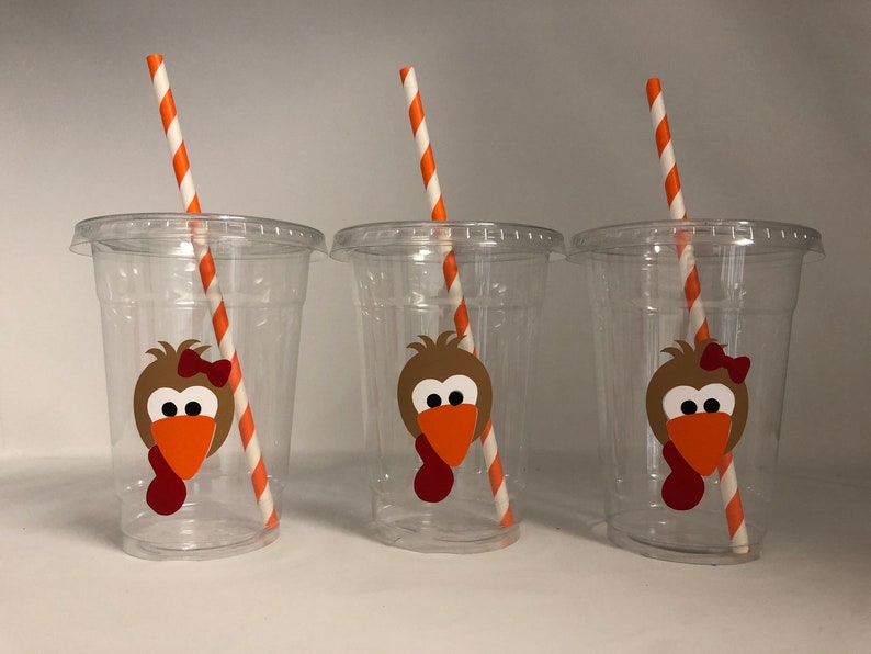 Thanksgiving Party Cups Turkey Party Cups Thanksgiving Kids Etsy