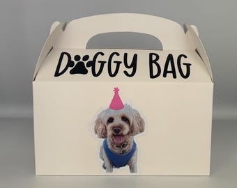 Custom Puppy birthday Party, Dog party Favors, Doggy bag, favor box, Puppy party supplies,Puppy Party Favor bags, Dog Party favor bags