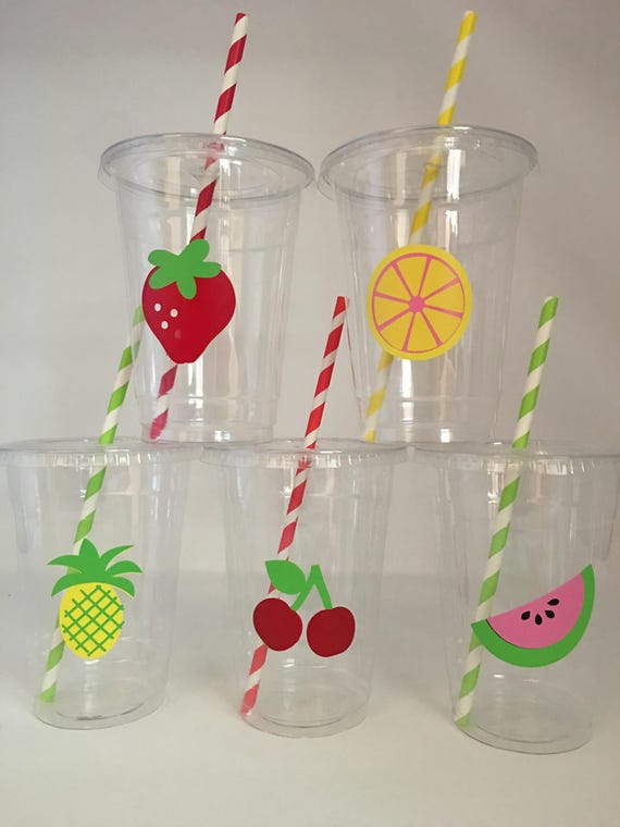 Fruit Party Cups, Tutti Fruity Party Cups, Tutti Frutti Party Cups