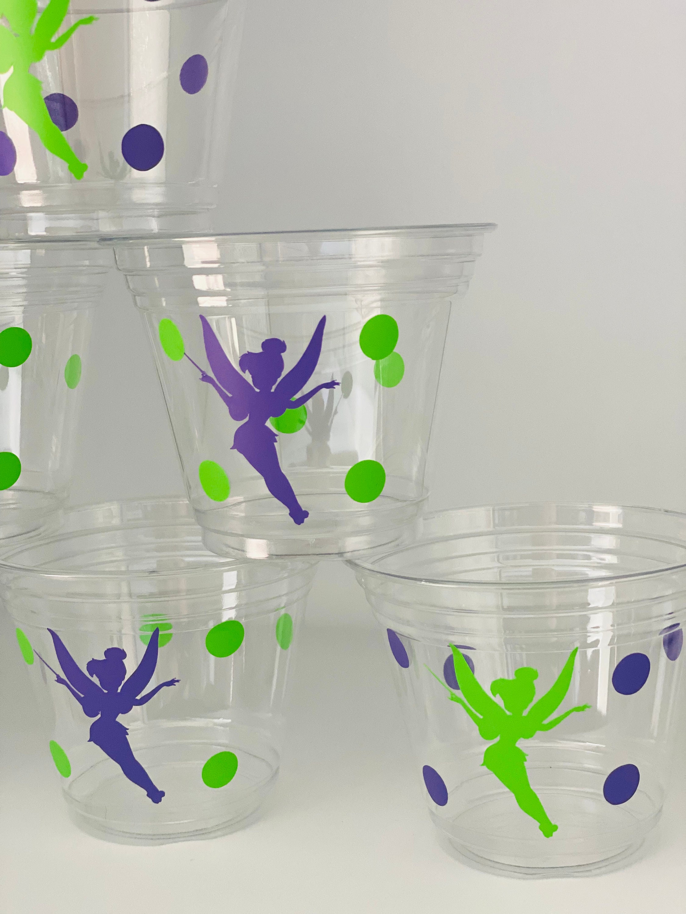 Tinkerbell Party Snack Cups Fairy Party Snack Cups Etsy