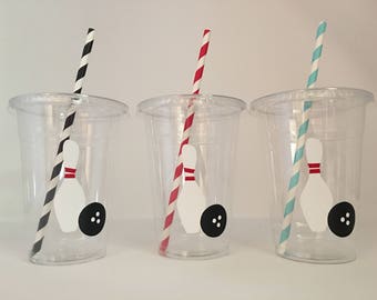 Bowling party cups, Bowling Birthday Party Cups, Bowling League Party, Bowling Favors, Bowling Team Party, Bowling Party Supplies,Disposable