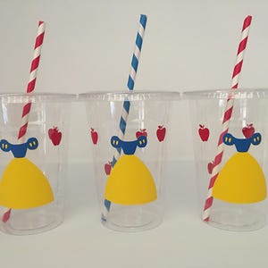 Snow White party cups, Snow White Birthday party, Snow White Party Supplies, Show White  Favors, Fairest One of them all,Disposable Cups
