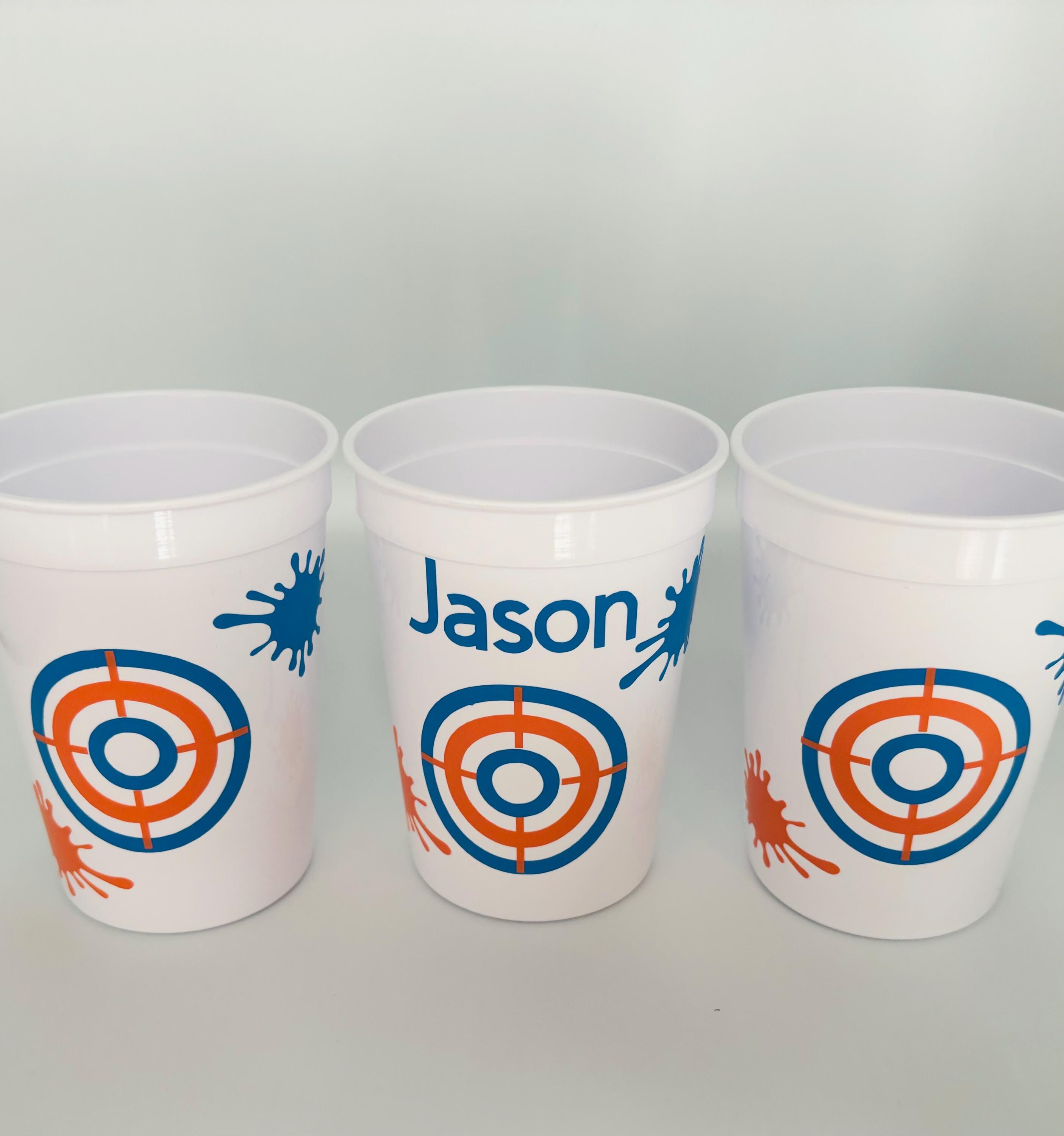 Dart Party Cups, Paintball Birthday Party, Target Shooting Party ...