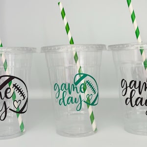 Football party cups, football Birthday Party Cups, Football Baby Shower Cups, Football Party Favor cups, Football party Supplies, banquet