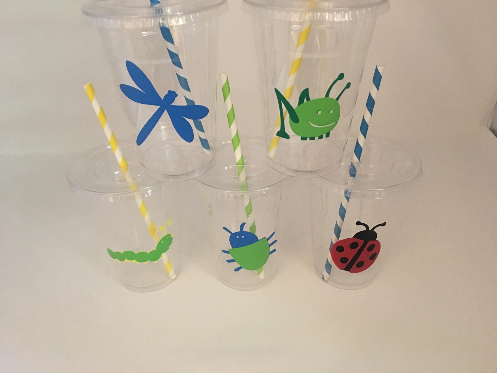 Bug Party Cups Insect Party Bug Birthday Party Insect - Etsy