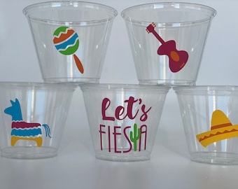 Fiesta Birthday Party Cups, First Fiesta, Uno, Fiesta party Supplies, Cinco De Mayo Party Cups, Lets Fiesta Party, Taco party Cups