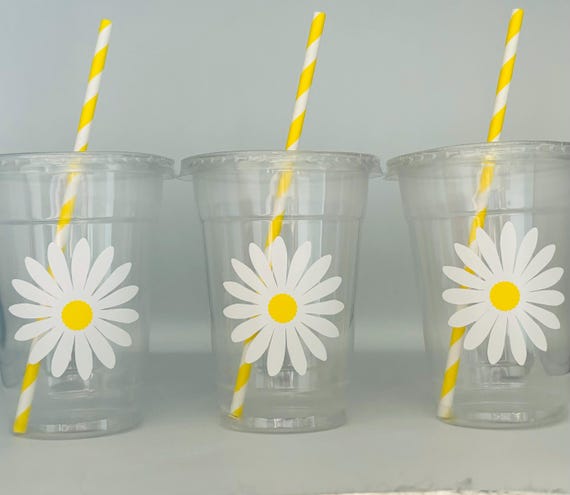 Daisy Party Cups, Daisy Birthday Party Cups, Flower Party Cups, Daisy Baby  Shower Party Cups, Daisy Party Favors, Flower Party Disposable - Etsy