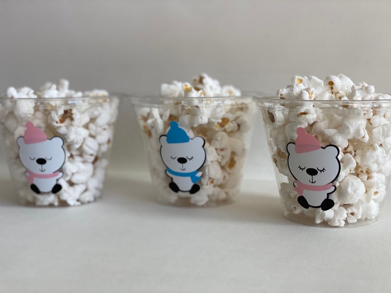 Polar Bear Party Cups Polar Bear Birthday Party Polar Bear Etsy