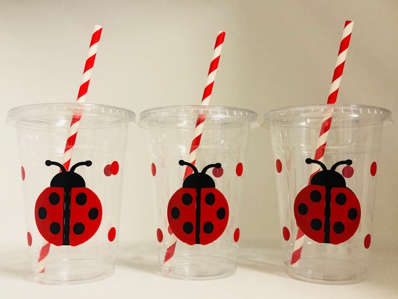 Lady Bug Party Cups, Lady Bug Birthday Party Cups, Bug Party Cups, Insect  Party Cups,lady Bug Baby Shower,lady Bug Party Favors Disposable 