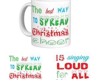 Der beste Weg, um Weihnachtsstimmungsbecher zu verbreiten. Weihnachten. Fröhliche Feiertage.