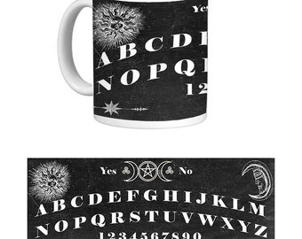 Black Spirit Board Tasse. Ouija. Halloween.