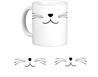 Cat Face Mug.