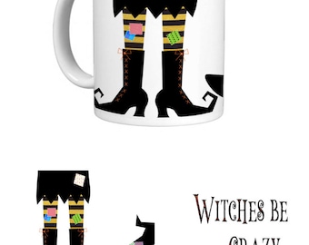 Witches be Crazy Mug. Funny. Halloween.