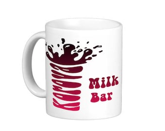 Korova Milchbar Tasse. Ein Uhrwerk Orange inspiriert.