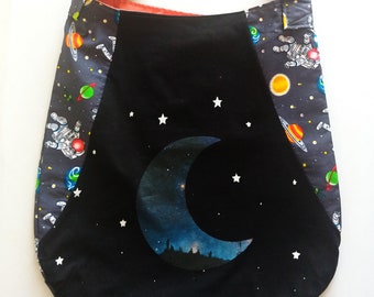 Weltall T-Shirt Tasche. Recycelt und einzigartig.
