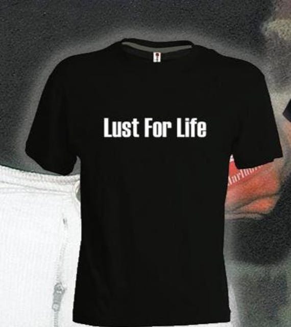 Iggy Pop Lust for Life Rock T-shirt Men Women Black Cotton Punk
