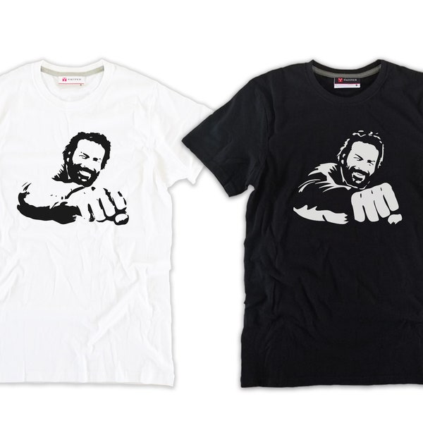 Bud Spencer T-Shirt ausgezeichnetes weißes oder schwarzes Baumwollfaust-Bananenjoe-Erwachsenen- und Kinderfilm