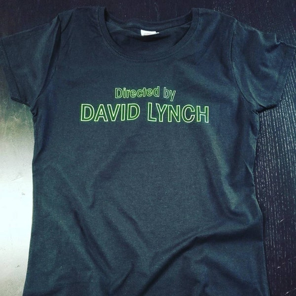 Réalisé par DAVID LYNCH Twin Peaks cinema t-shirt homme femme noir