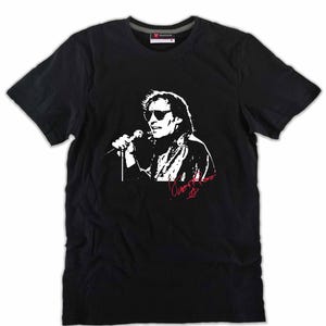 T-shirt Vasco rock anni 80 copertina siamo solo noi uomo donna nera Blasco