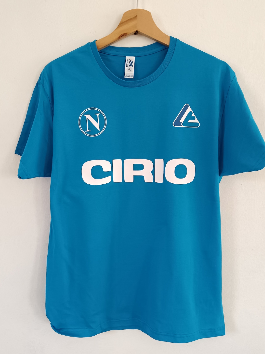 Maglia Napoli Maradona 10 Cirio 1984/85 – Lanetta Vintage Bianca Mezze Maniche Taglia M