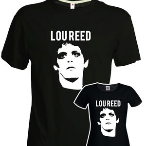 T-shirt Lou Reed Transformer rock man lady cotton black velvet underground